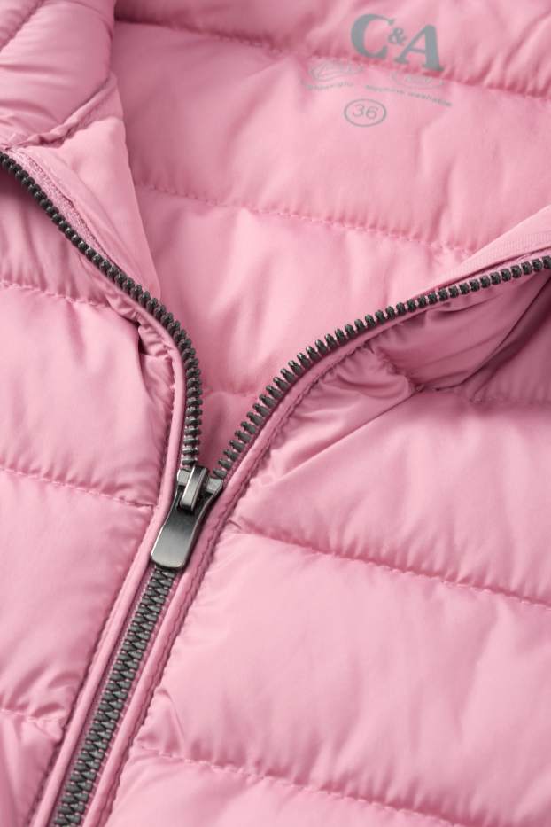 Women - Quilted gilet - pink