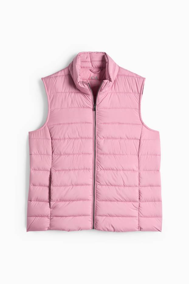 Women - Quilted gilet - pink