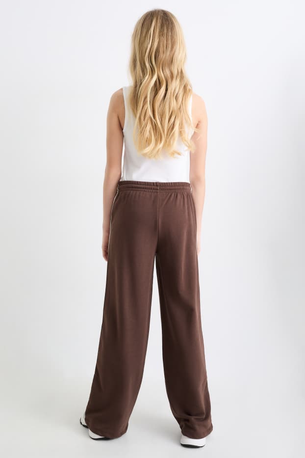 Enfants filles - Pantalon de jogging - marron foncé