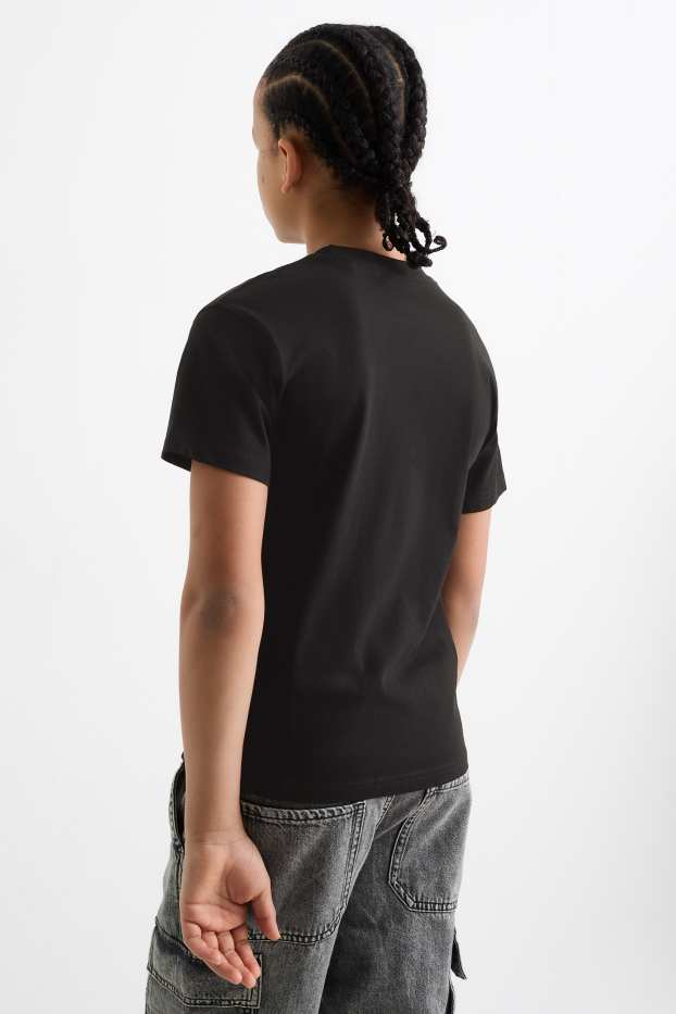 Kinder Jungen - Multipack 2er - Minecraft - Kurzarmshirt - schwarz / weiss