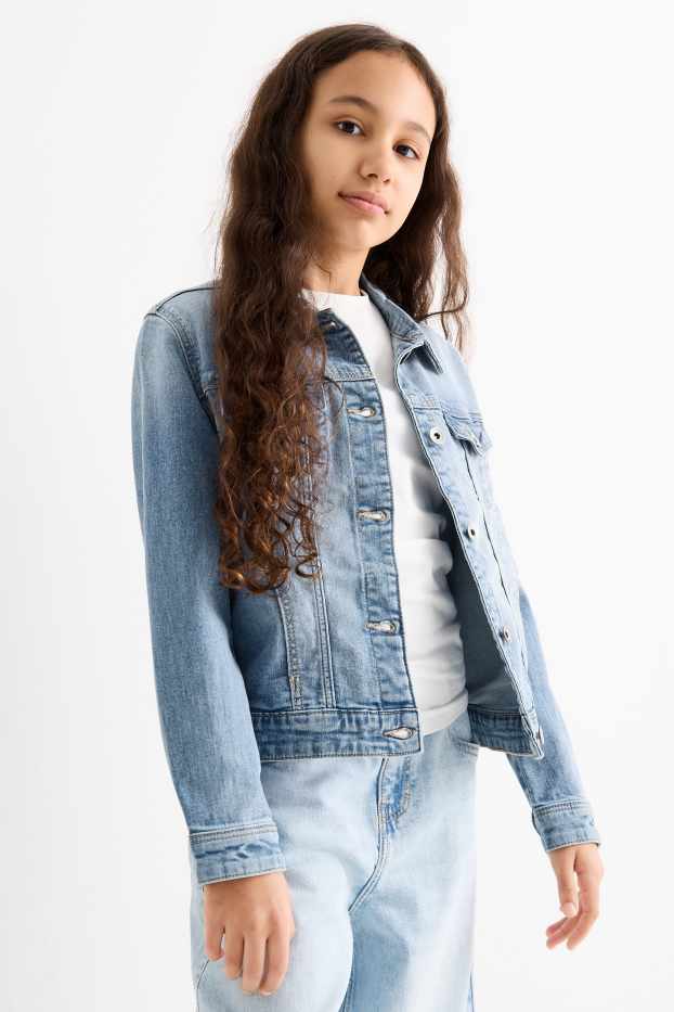 Children Girls - Denim jacket - blue denim