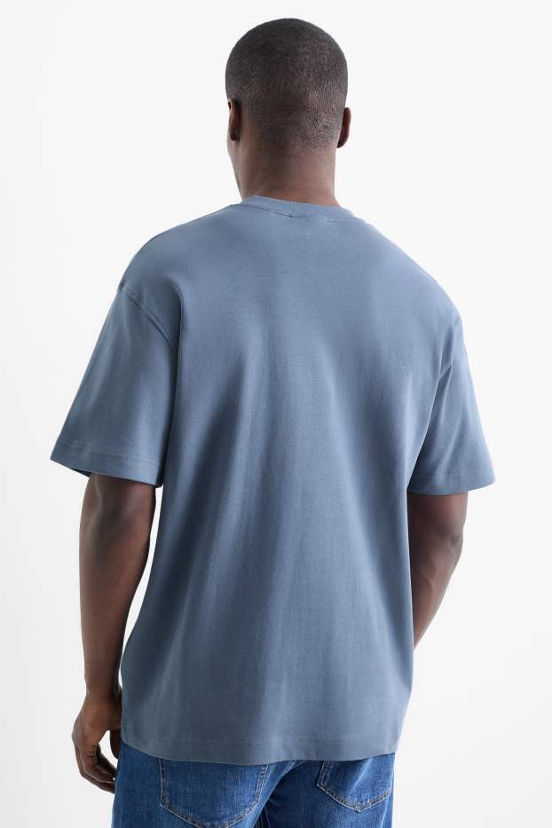 Hommes - T-shirt - relaxed fit - bleu