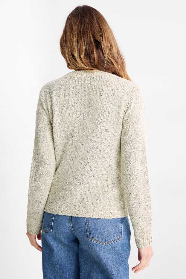 Women - Bouclé cardigan - beige