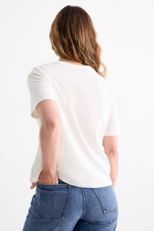 Women - T-shirt - relaxed fit - white