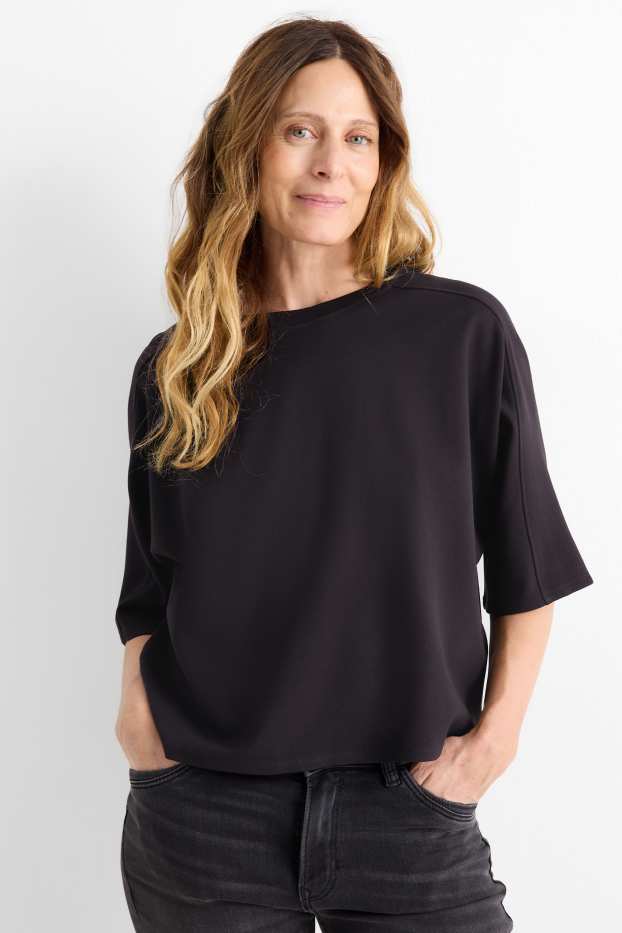 Dona - Dessuadora - oversized - negre