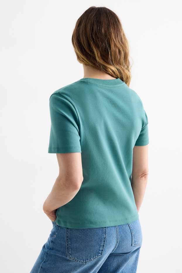 Femmes - T-shirt - slim fit - turquoise