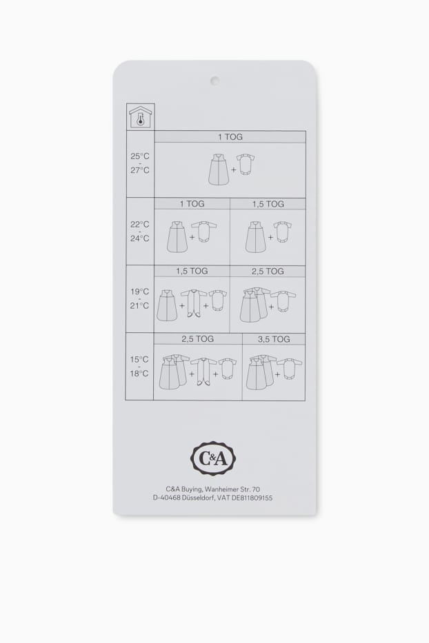 Unisex - Sac de dormit bebeluși - alb / bej