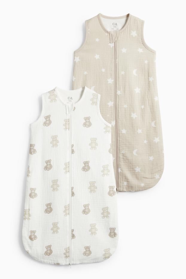 Unisex - Sac de dormit bebeluși - alb / bej