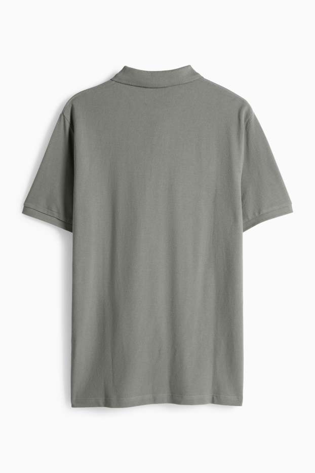 Hommes - Polo - regular fit - gris