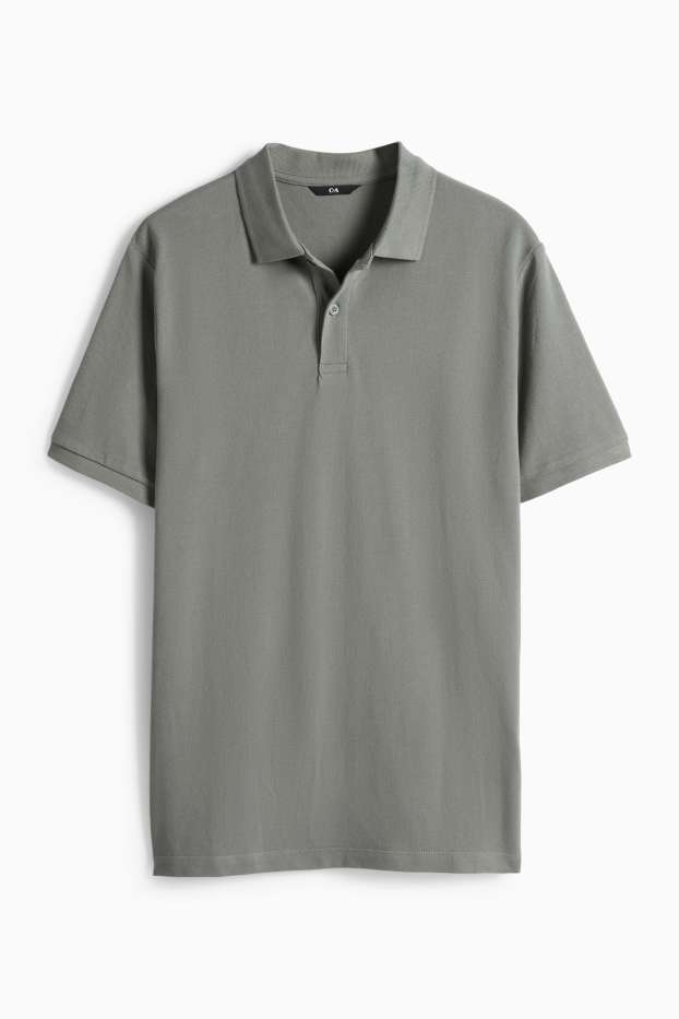 Hommes - Polo - regular fit - gris