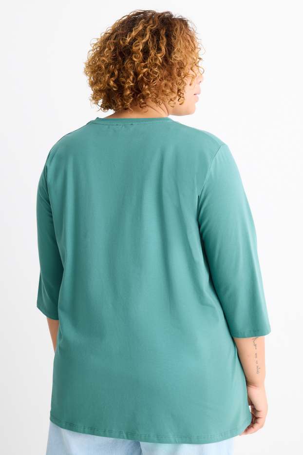 Damen - T-Shirt - LYCRA® - türkis