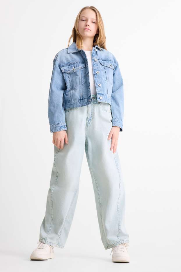 Bambine - Balloon jeans - jeans azzurro