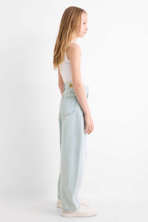 Bambine - Balloon jeans - jeans azzurro