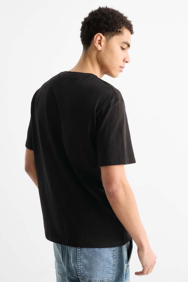 Herren - T-Shirt - Relaxed Fit - schwarz