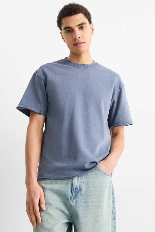 Men - T-shirt - relaxed fit - blue