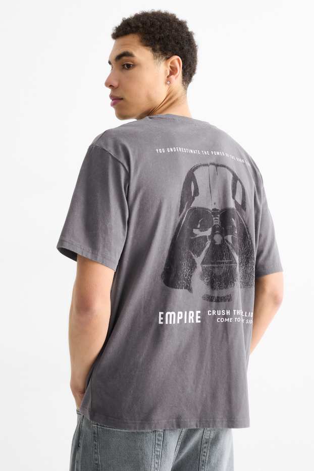 Hommes - T-shirt - relaxed fit - Guerre des étoiles - gris foncé