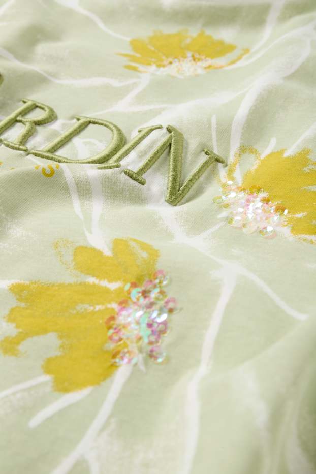 Donna - T-shirt - regular fit - effetto brillante - bianco