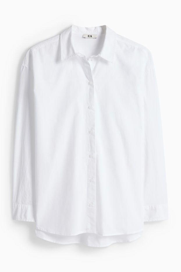 Dames - Hemdblouse - wit