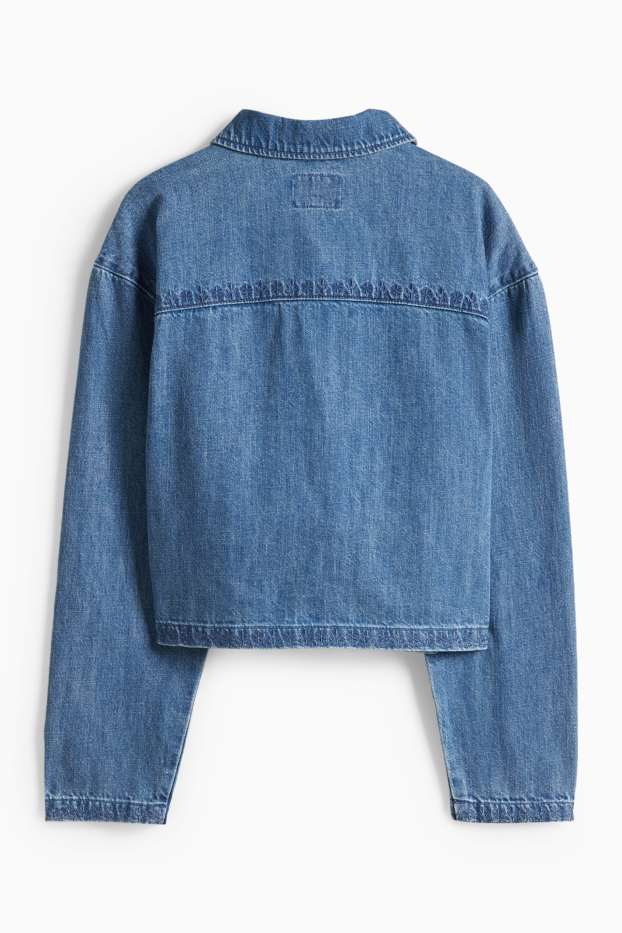 Dámské - Džínová bunda - džíny - modré