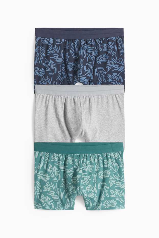 Hommes - Shorty - vert / bleu foncé