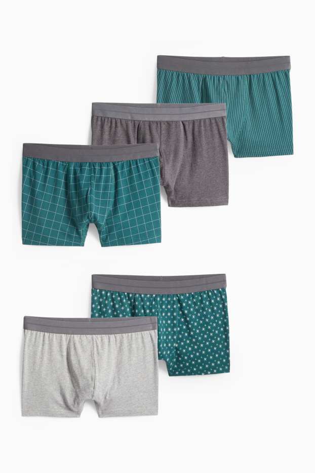 Hommes - Shorty - vert foncé / gris