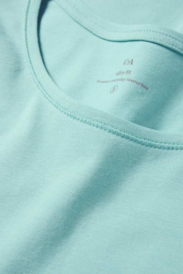 Damen - T-Shirt - Slim Fit - hellgrün