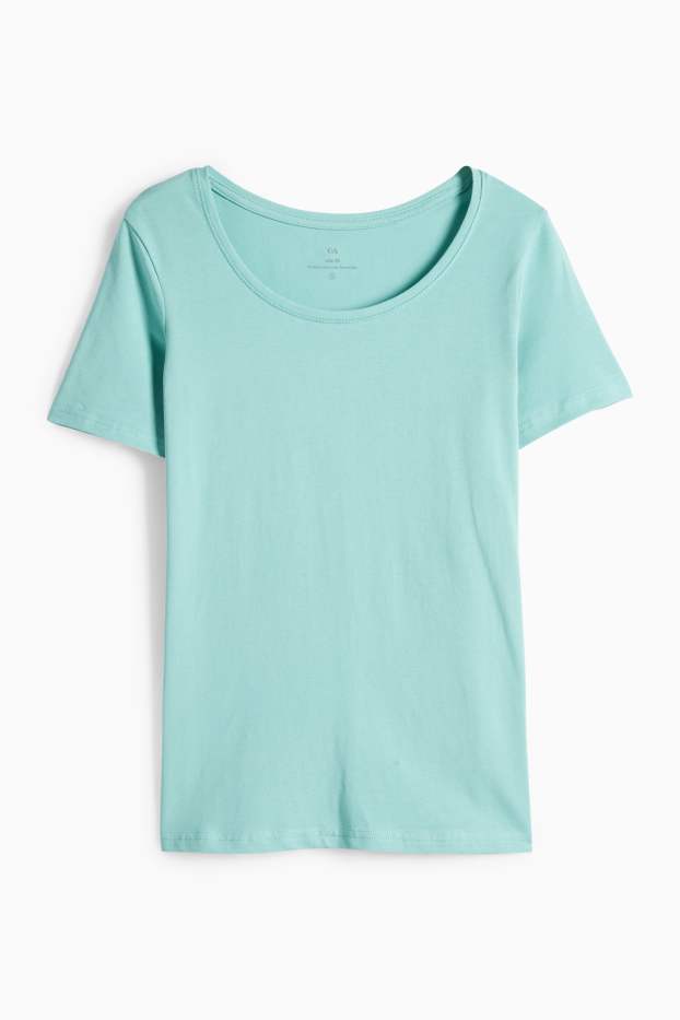 Damen - T-Shirt - Slim Fit - hellgrün