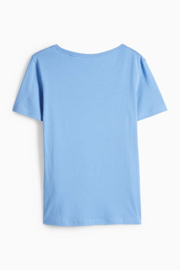 Donna - T-shirt - slim fit - azzurro