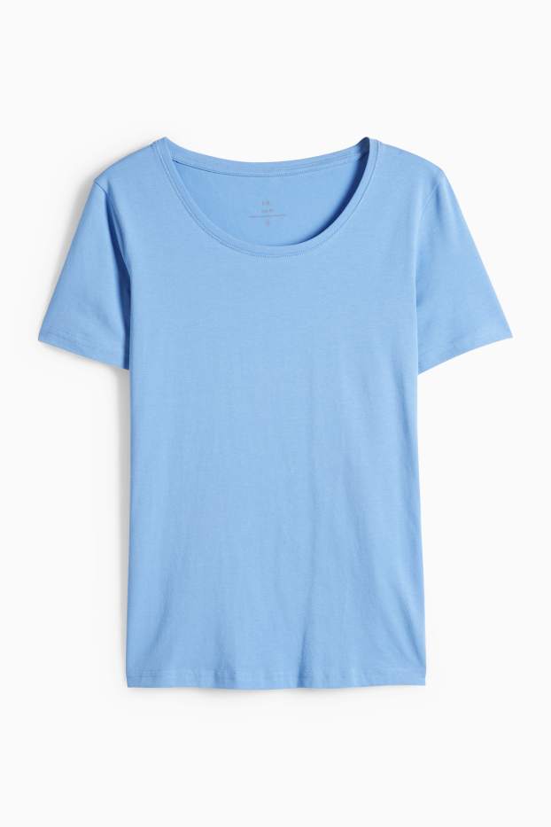 Donna - T-shirt - slim fit - azzurro