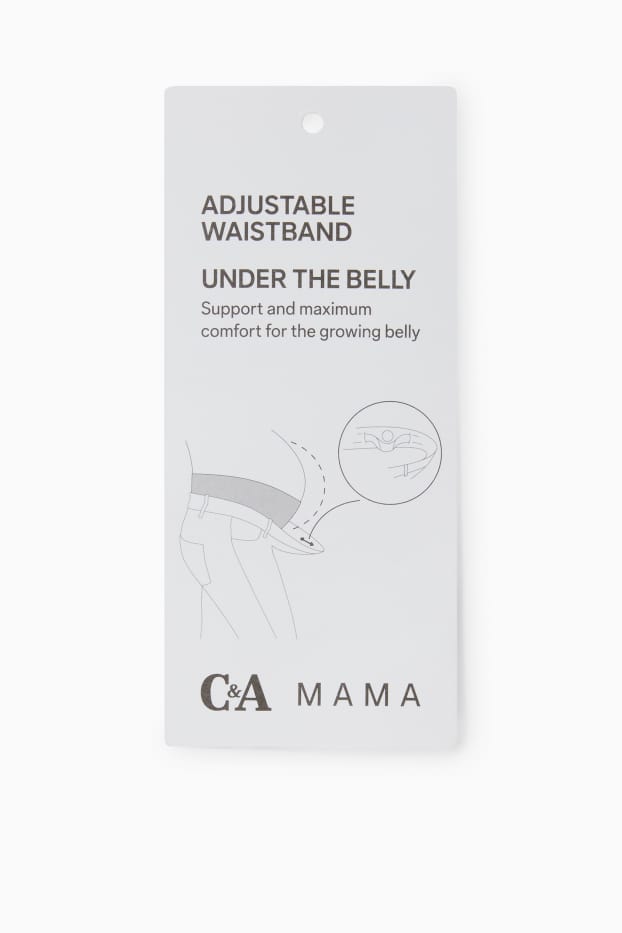 Donna - Pantaloni sportivi premaman - beige chiaro