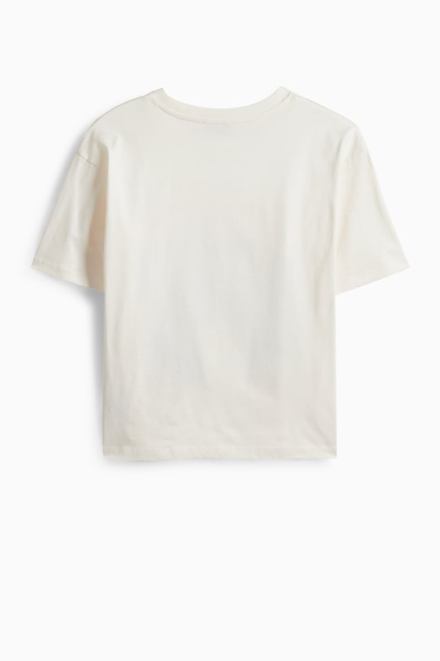 Enfants filles - Ours en peluche - T-shirt - crème