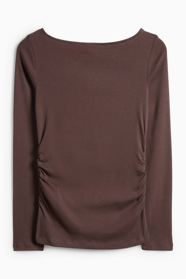 Femei - Tricou - maro închis