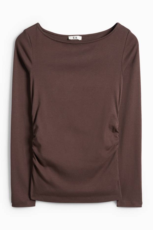 Femei - Tricou - maro închis