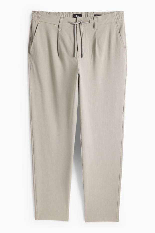 Men - Chinos - tapered fit - light gray