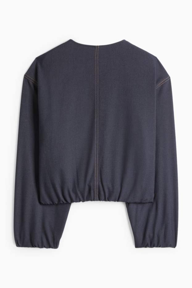 Damen - Blazer - Relaxed Fit - Jeans-Look - jeansblau