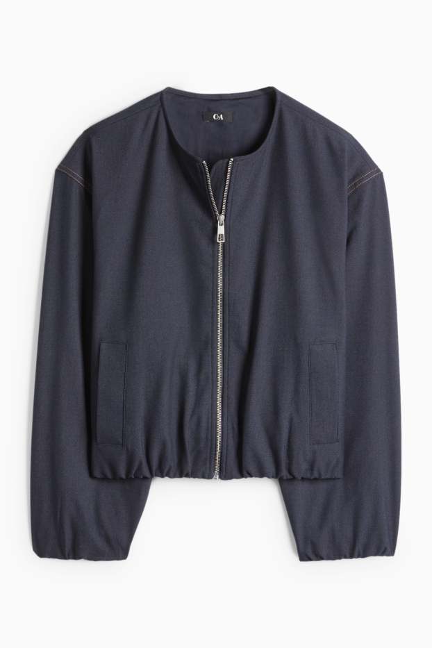 Damen - Blazer - Relaxed Fit - Jeans-Look - jeansblau