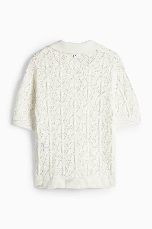 Femei - Pulover - alb-crem