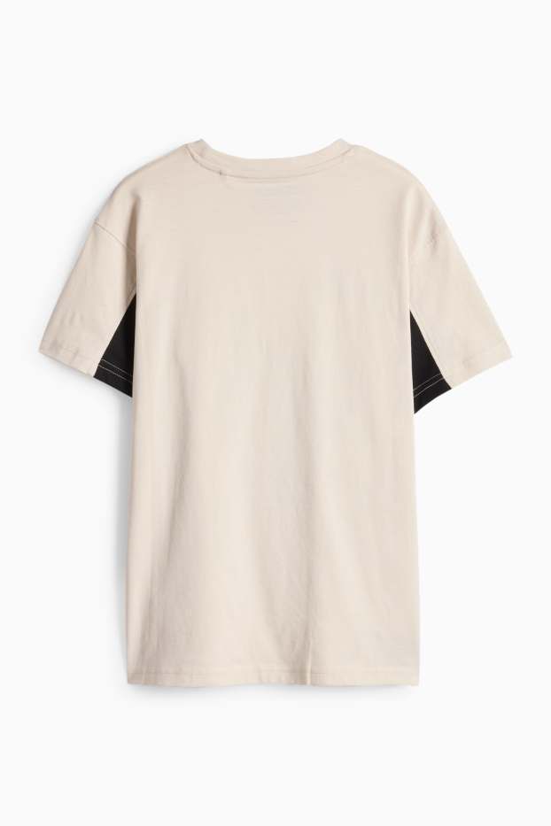 Děti - chlapci - Minecraft - tričko s krátkým rukávem - světle béžová