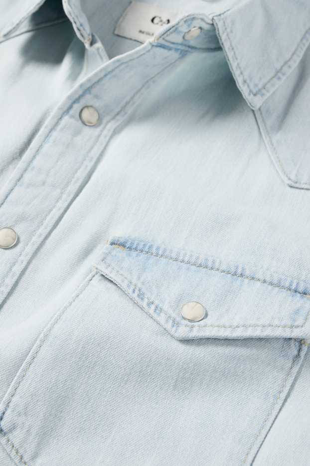 Hommes - Chemise en jean - jean bleu clair