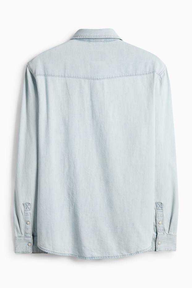 Hommes - Chemise en jean - jean bleu clair