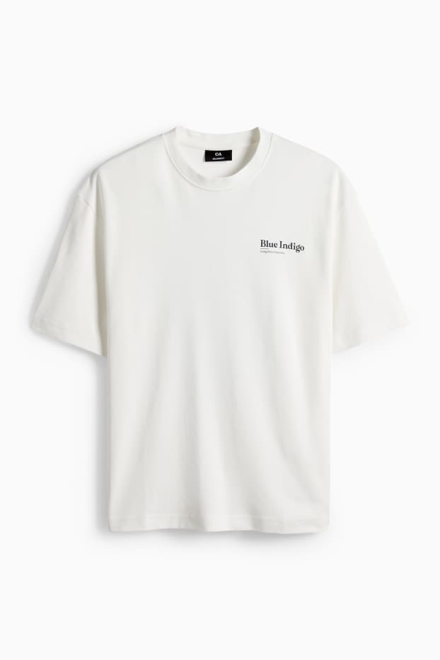 Pánské - Tričko - bílá