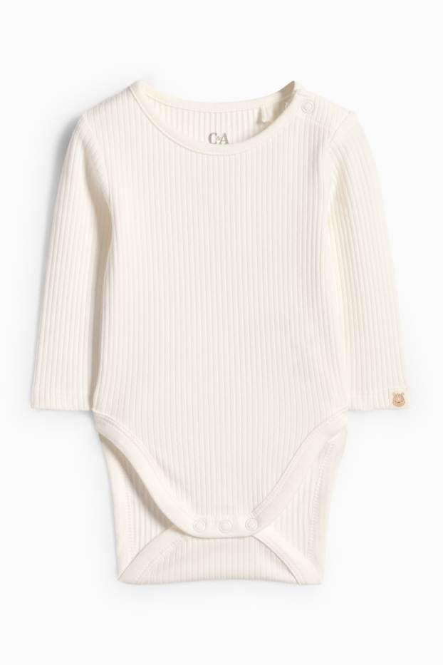 Baby Boys - Newborn outfit - white / beige