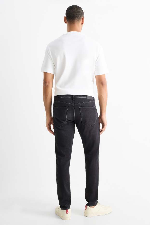 Hommes - Slim tapered jean - jean gris foncé