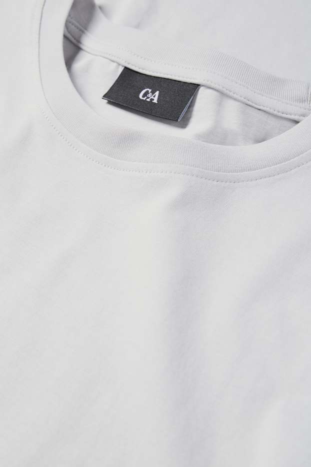 Herren - T-Shirt - Regular Fit - hellgrau