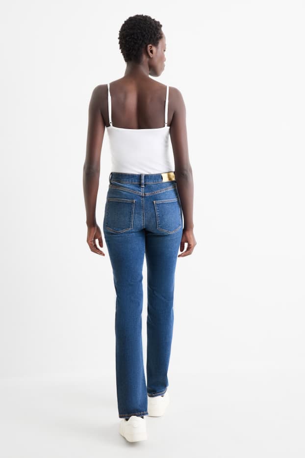 Donna - Straight jeans - vita media - jeans modellanti - LYCRA® - jeans blu