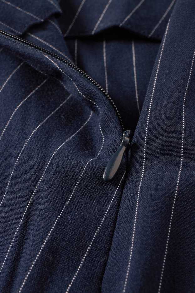 Damen - Skort - Nadelstreifen - dunkelblau