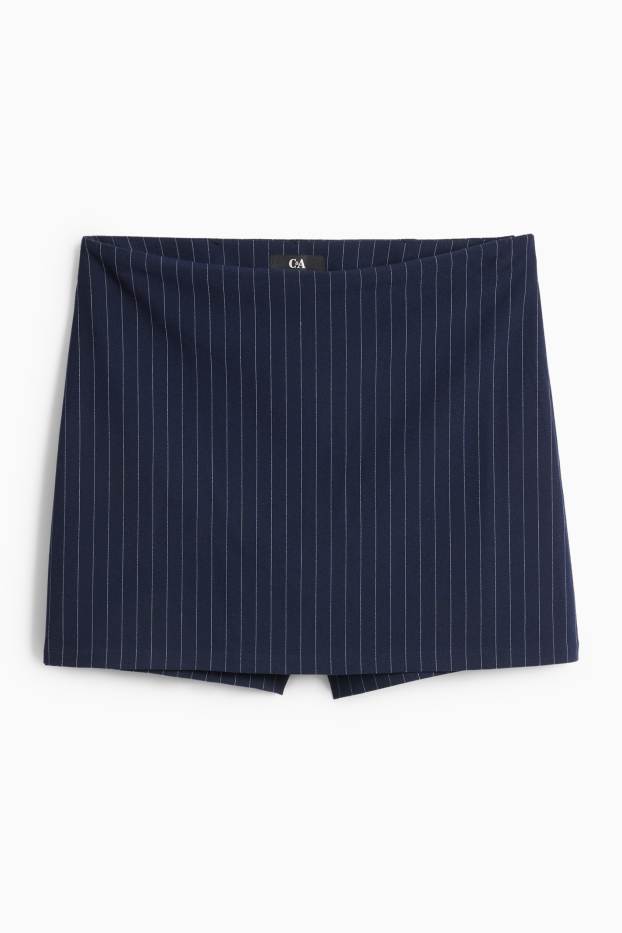 Damen - Skort - Nadelstreifen - dunkelblau