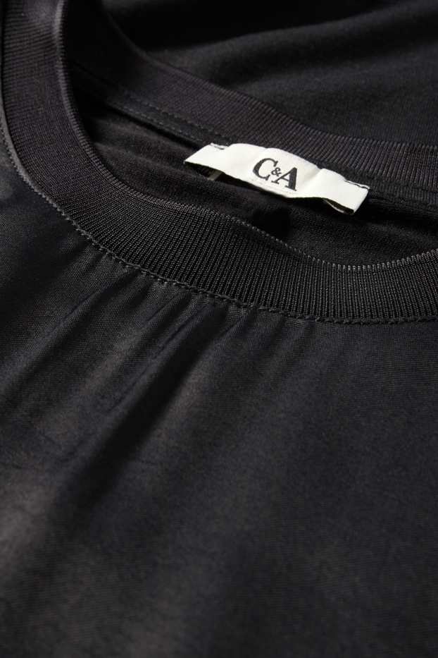 Dames - T-shirt - regular fit - zwart