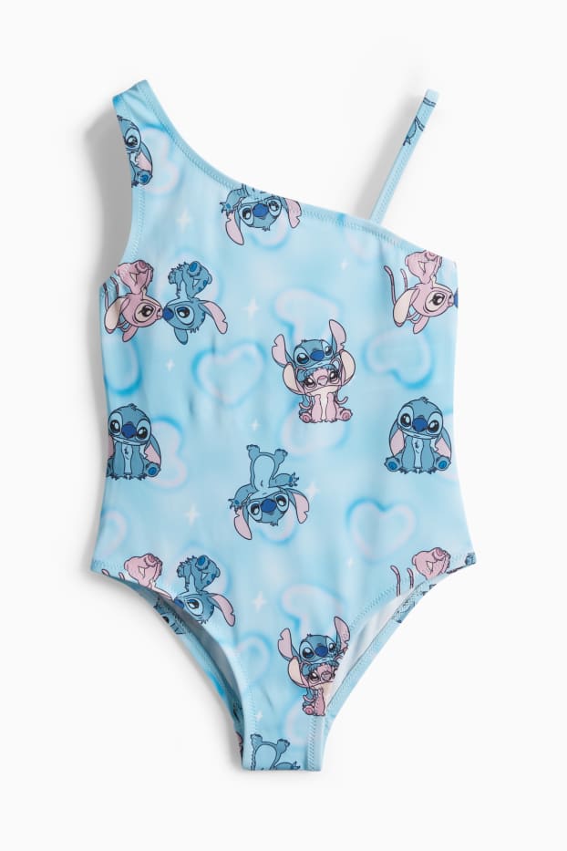 Enfants filles - Lilo et Stitch - maillot de bain - LYCRA® XTRA LIFE™ - à motif - bleu clair