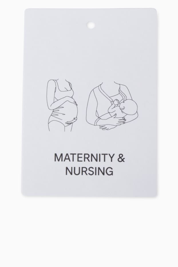 Dames - Zwangerschapsnachthemd van viscose - roze